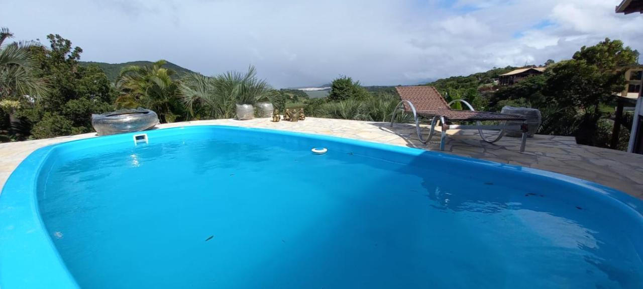 Villa Santorini Praia Do Rosa Com Piscina E Jacuzzi Exterior foto